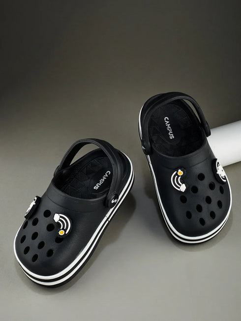GC-9001K Black Kid's Clogs